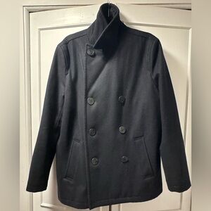 Men's Tommy Hilfiger Navy Double-Breasted Peacoat